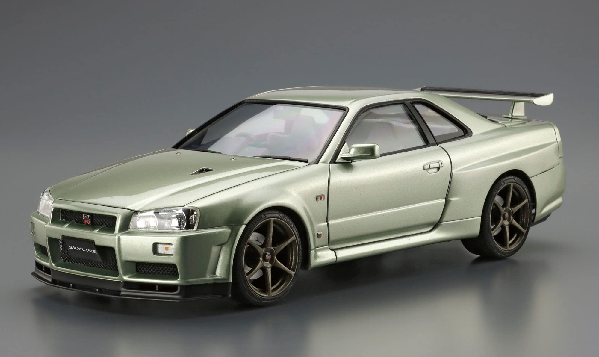 AOSHIMA The Model Car 1/24 Nissan Bnr34 Skyline Gt-R V-Spec Ii Nur. '02 Plastic Model- Japan Figure Store - #1 Bring To You The Best Japanese Goods
