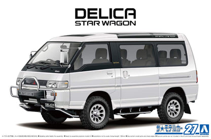 AOSHIMA The Model Car 1/24 Mitsubishi P35W Delica Star Wagon `91 Plastic Model- Japan Figure Store - #1 Bring To You The Best Japanese Goods