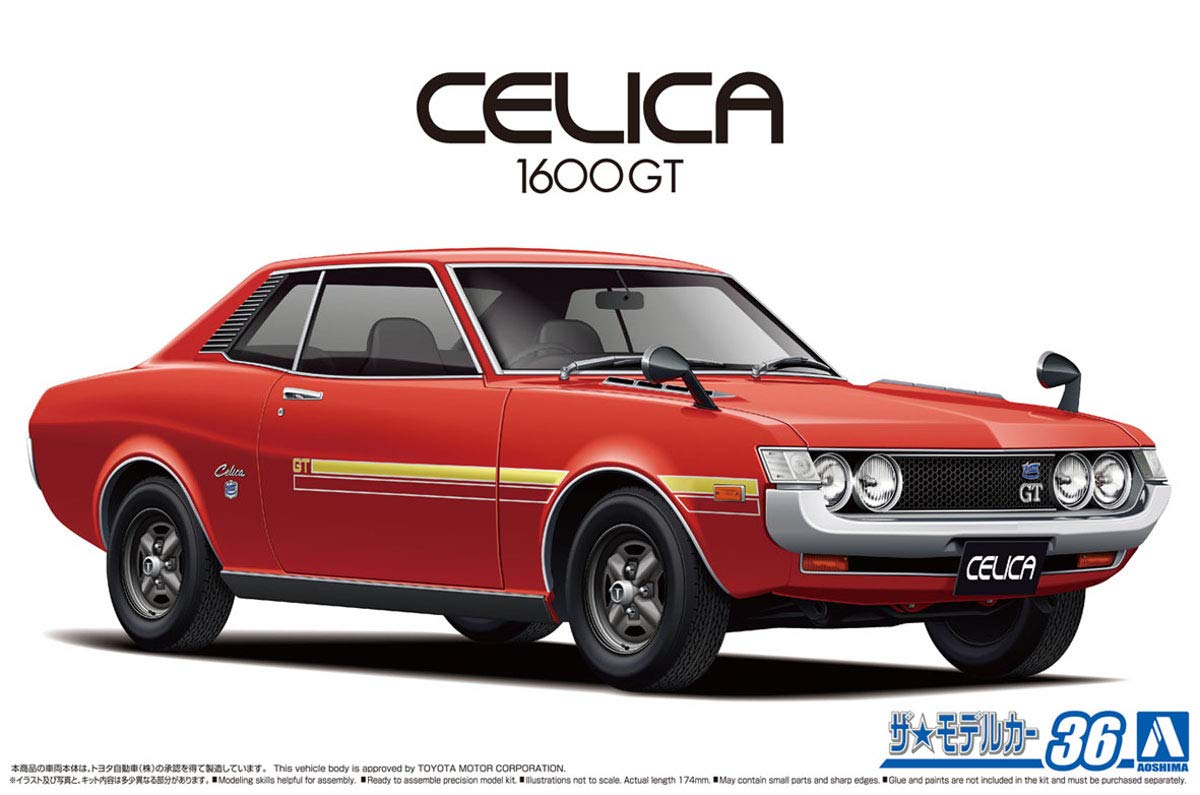 AOSHIMA The Model Car 1/24 Toyota Ta22 Celica 1600Gt 1972 Plastic Model- Japan Figure Store - #1 Bring To You The Best Japanese Goods