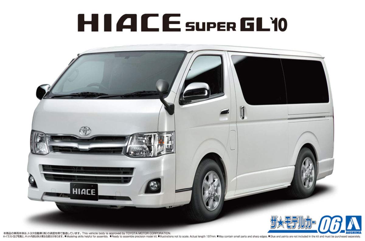 AOSHIMA The Model Car 1/24 Toyota Trh200V Hiace Super Gl '10 Plastic Model- Japan Figure Store - #1 Bring To You The Best Japanese Goods