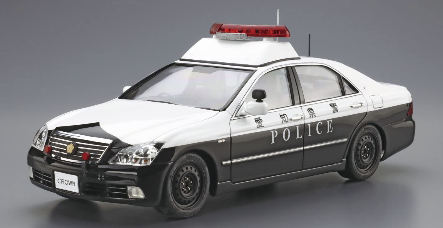 AOSHIMA The Patrol Car 1/24 No.7 Toyota Grs180 Crown Patrol Car For Traffic Plastic Model- Japan Figure Store - #1 Bring To You The Best Japanese Goods