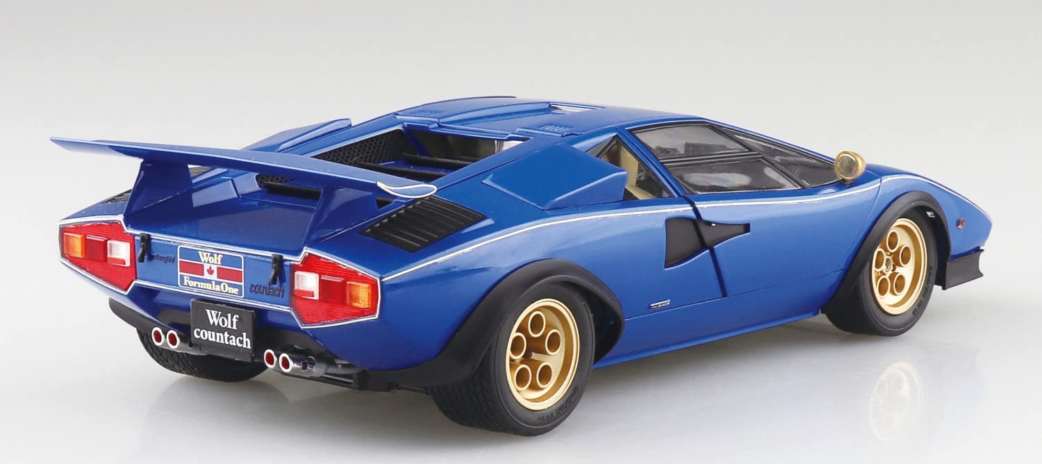 AOSHIMA The Super Car 1/24 Lamborghini Wolf Countach Version 2 Plastic Model- Japan Figure Store - #1 Bring To You The Best Japanese Goods