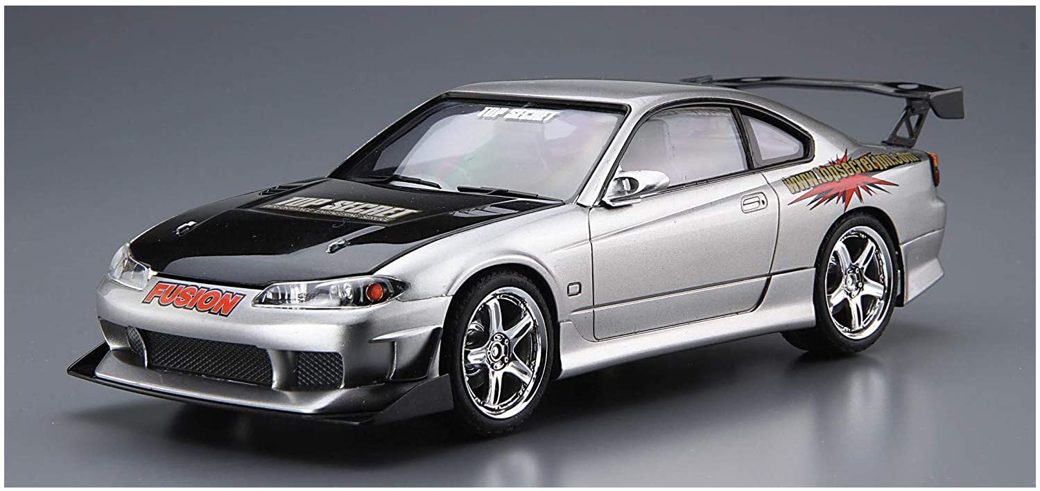 AOSHIMA The Tuned Car 1/24 Nissan Top Secret S15 Silvia '99 Plastic Model- Japan Figure Store - #1 Bring To You The Best Japanese Goods