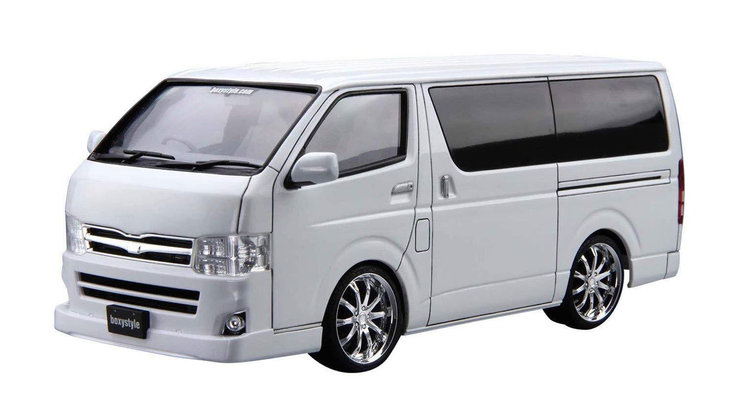 AOSHIMA The Tuned Car 1/24 Boxystyle Trh200V Hiace Super Gl '10 Toyota Plastic Model- Japan Figure Store - #1 Bring To You The Best Japanese Goods
