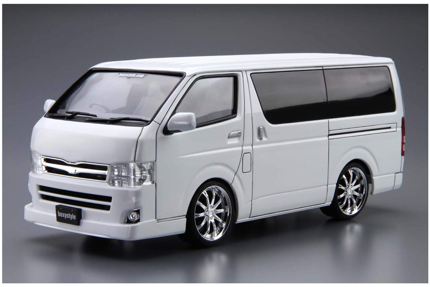AOSHIMA The Tuned Car 1/24 Boxystyle Trh200V Hiace Super Gl '10 Toyota Plastic Model- Japan Figure Store - #1 Bring To You The Best Japanese Goods