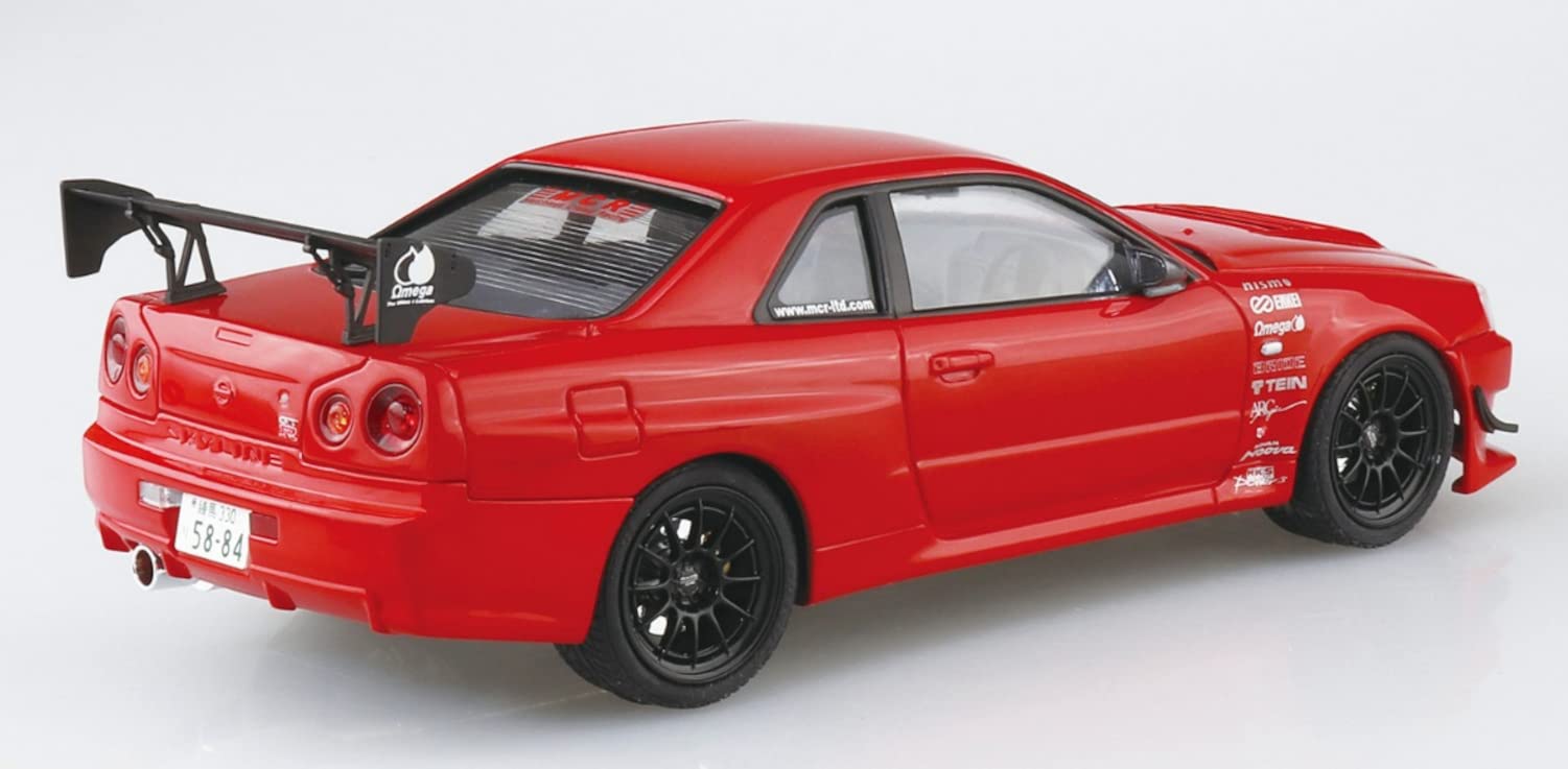 AOSHIMA The Tuned Car 1/24 Nissan Mcr Bnr34 Skyline Gt-R 2002 Plastic Model- Japan Figure Store - #1 Bring To You The Best Japanese Goods