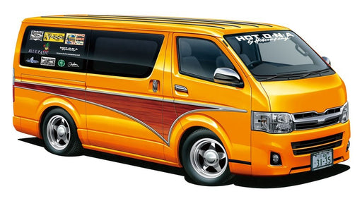 AOSHIMA - 50712 Toyota Hiace 2010 Hot Company Design 1/24 Scale Kit- Japan Figure Store - #1 Bring To You The Best Japanese Goods