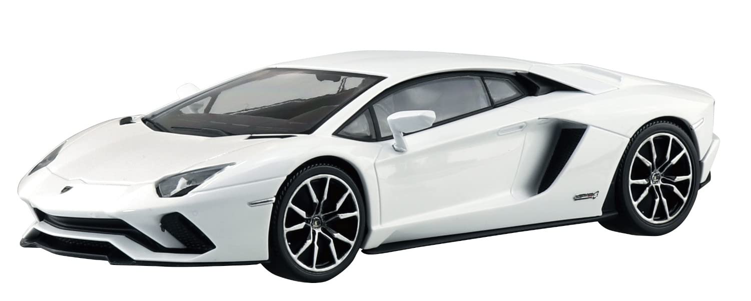 AOSHIMA The Snap Kit No.12-A 1/32 Lamborghini Aventador S Pearl White Plastic Model- Japan Figure Store - #1 Bring To You The Best Japanese Goods
