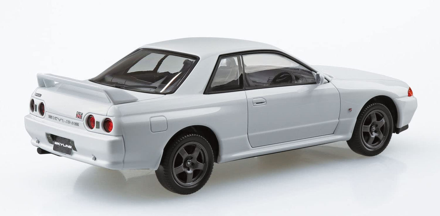 AOSHIMA The Snap Kit No.14-B 1/32 Nissan R32 Skyline Gt-R Crystal White Plastic Model- Japan Figure Store - #1 Bring To You The Best Japanese Goods