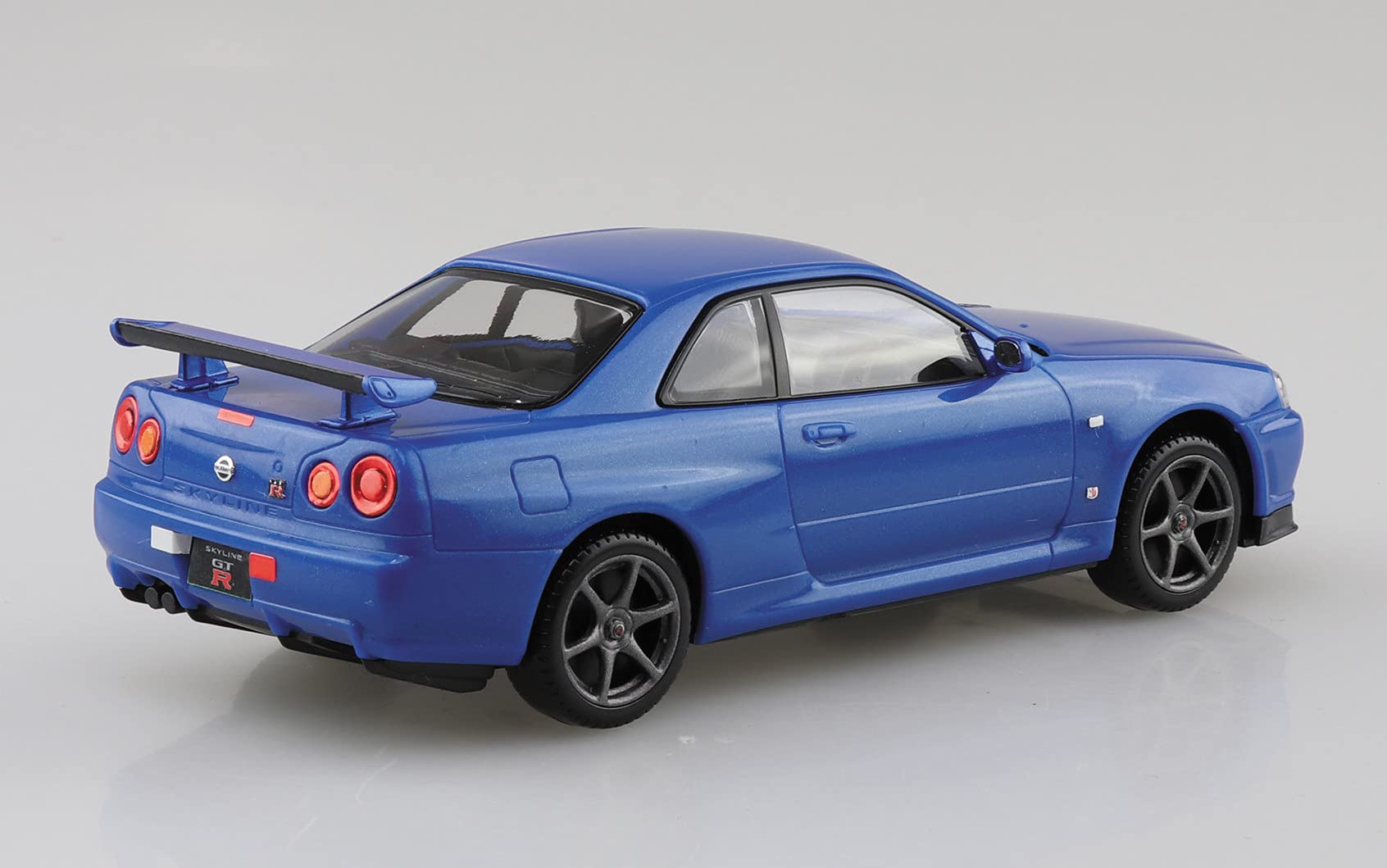 AOSHIMA The Snap Kit 1/32 Nissan R34 Skyline Gt-R Bayside Blue Plastic Model- Japan Figure Store - #1 Bring To You The Best Japanese Goods