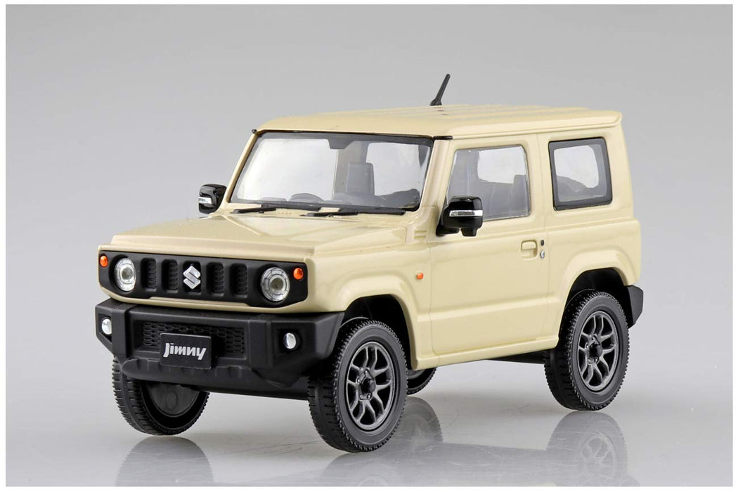 AOSHIMA 57797 08-D Suzuki Jimny Chiffon Ivory Metallic 1/32 Scale Pre-Painted Snap-Fit Kit- Japan Figure Store - #1 Bring To You The Best Japanese Goods
