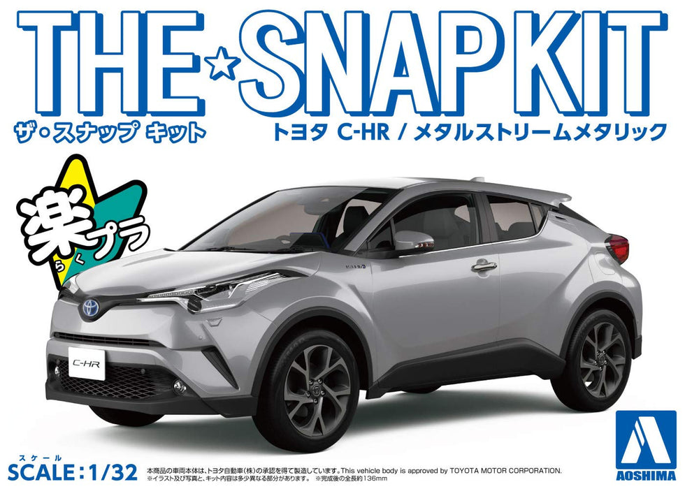 Aoshima Bunka Kyozai 1/32 The Snap Kit Series Toyota C-Hr Metalstream Metallic Color-Coded Plastic Model 06-C- Japan Figure Store - #1 Bring To You The Best Japanese Goods