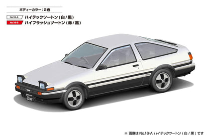 AOSHIMA The Snap Kit 1/32 Toyota Sprinter Trueno Hitech Two-Tone B/W Plastic Model- Japan Figure Store - #1 Bring To You The Best Japanese Goods