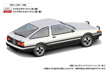 AOSHIMA The Snap Kit 1/32 Toyota Sprinter Trueno Hitech Two-Tone B/W Plastic Model- Japan Figure Store - #1 Bring To You The Best Japanese Goods