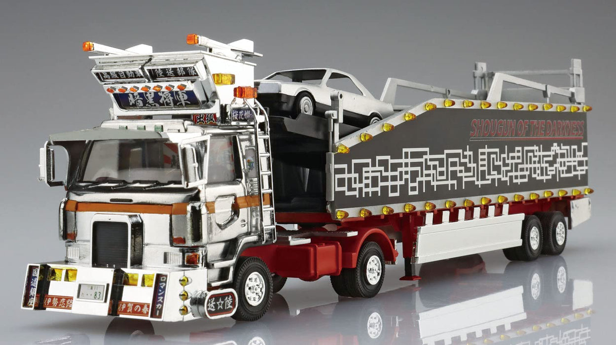 AOSHIMA Decoration Truck 1/64 Mini Deco Next No.6 Ankoku Shougun Car Transporter Plastic Model- Japan Figure Store - #1 Bring To You The Best Japanese Goods