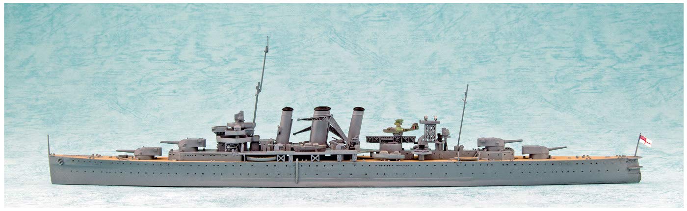 AOSHIMA Waterline 56714 Hms Kent Attack On Benghazi 1/700 Scale Kit- Japan Figure Store - #1 Bring To You The Best Japanese Goods
