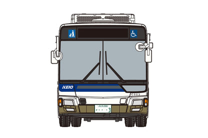 AOSHIMA Working Vehicle No.10 1/80 The Mitsubishi Fuso Aero Star Mp38 Keio Dentetsu Bus Plastic Model- Japan Figure Store - #1 Bring To You The Best Japanese Goods