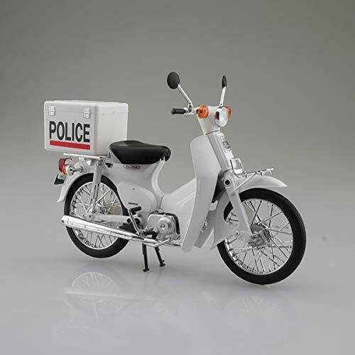 Aoshima Skynet 1/12 Finished Product Bike Honda Super Cub Police Specification