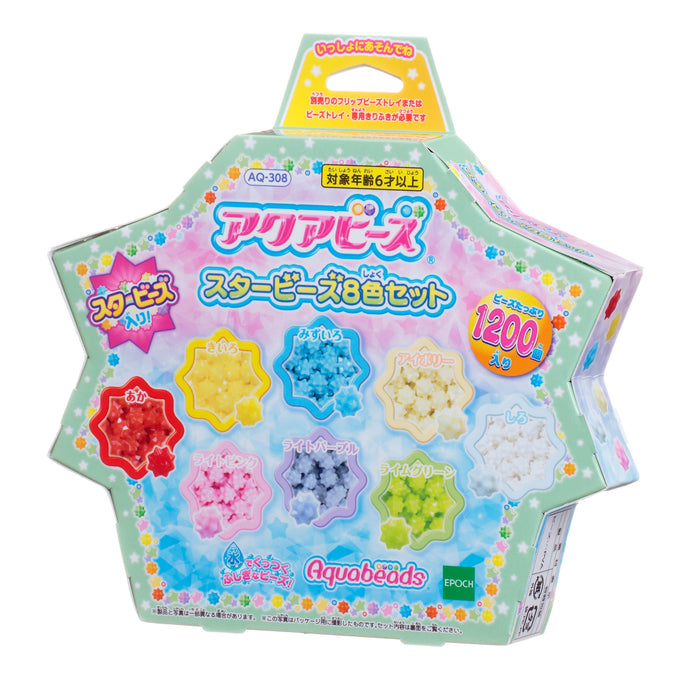 Epoch Aquabeads Star Beads 8 Color Set Age 6 and Up Water Stick Toy AQ-308- Japan Figure Store - #1 Bring To You The Best Japanese Goods