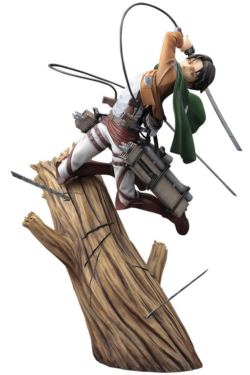 KOTOBUKIYA Artfx J Levi Ackerman Renewal Package Ver. 1/8 Figure Attack On Titan- Japan Figure Store - #1 Bring To You The Best Japanese Goods