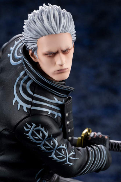 KOTOBUKIYA Pp863 Artfx J Vergil 1/8 Scale Figure Devil May Cry 5- Japan Figure Store - #1 Bring To You The Best Japanese Goods
