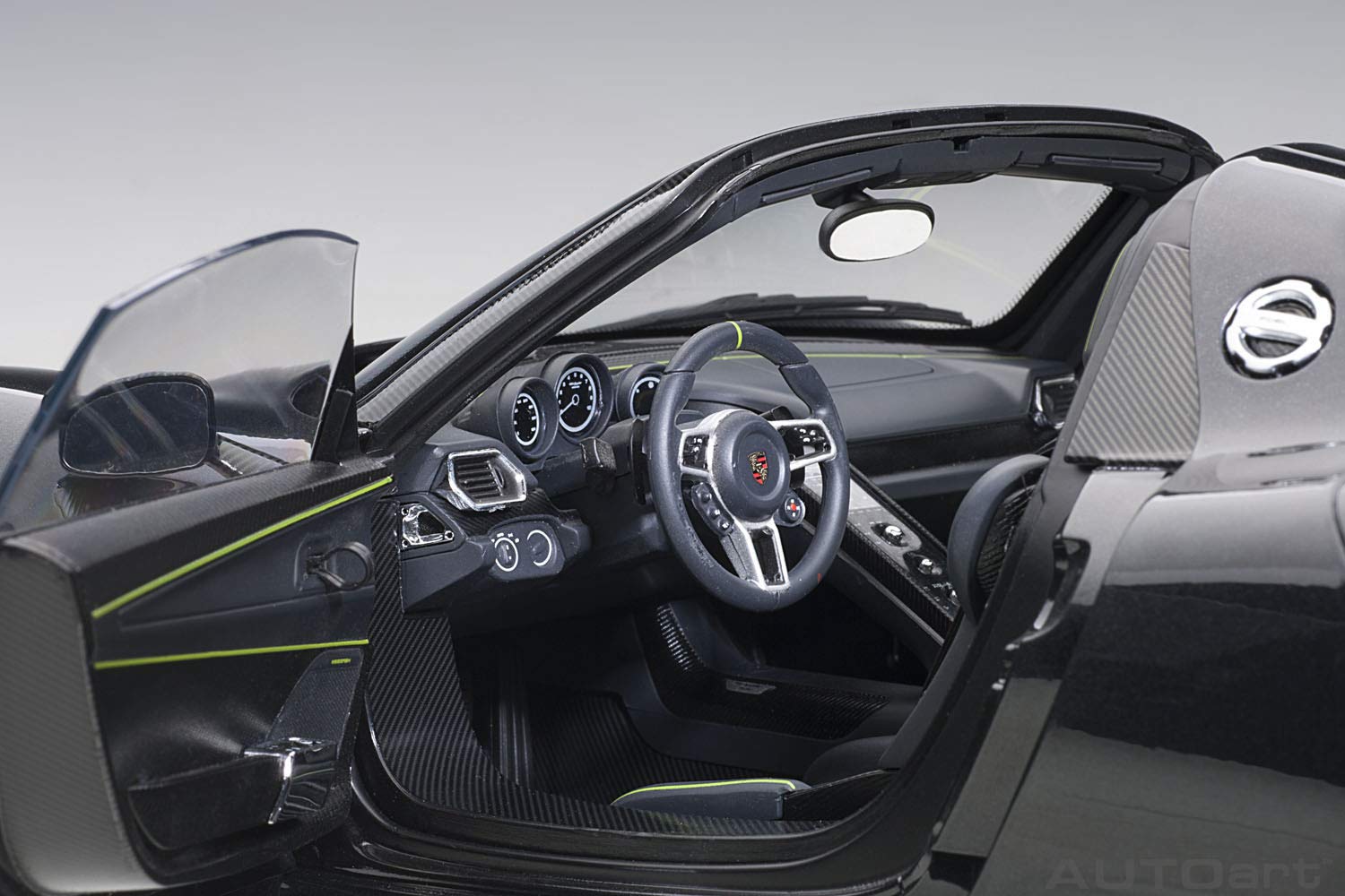 Autoart 1/12 Porsche 918 Spider Black Metallic- Japan Figure Store - #1 Bring To You The Best Japanese Goods