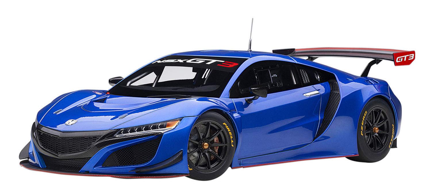 Autoart 1/18 Honda NSX GT3 2018 81896 Hyper Blue- Japan Figure Store - #1 Bring To You The Best Japanese Goods