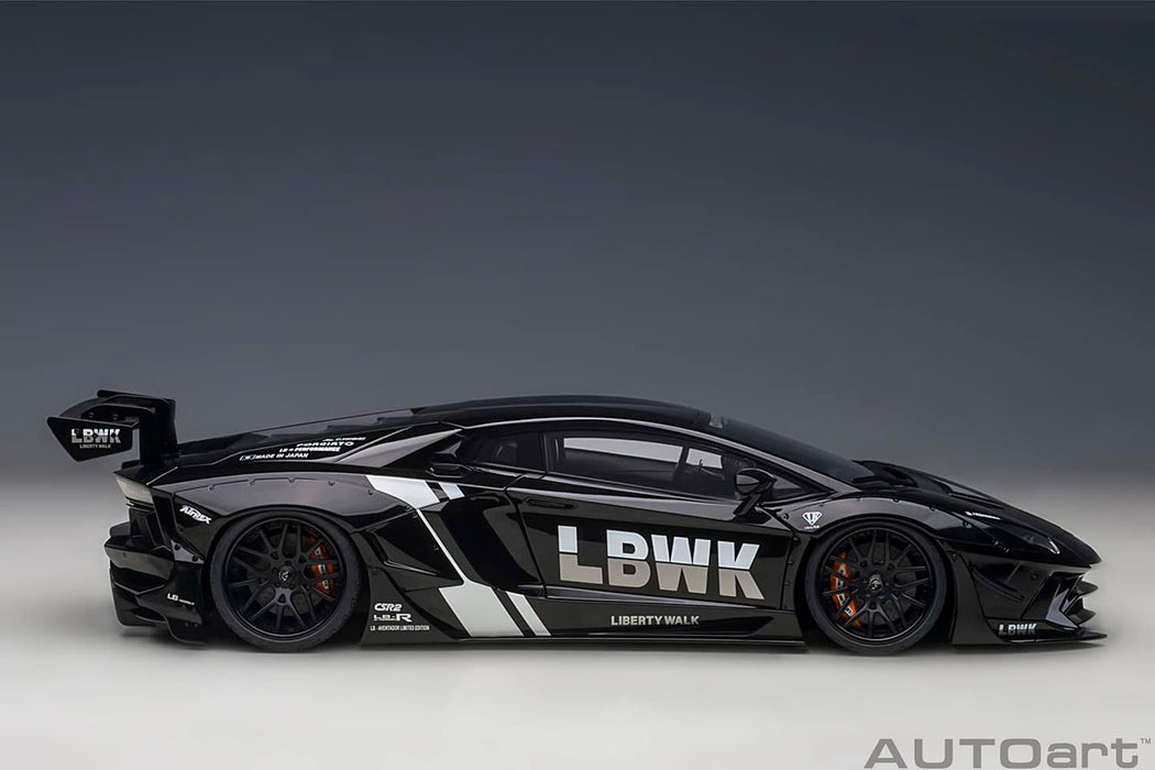 Autoart 1/18 Liberty Walk Lamborghini Aventador Black 79244- Japan Figure Store - #1 Bring To You The Best Japanese Goods