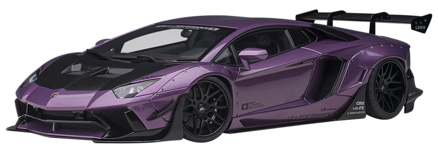 Autoart 1/18 Liberty Walk Lamborghini Aventador SE30 Purple/Carbon 79242- Japan Figure Store - #1 Bring To You The Best Japanese Goods