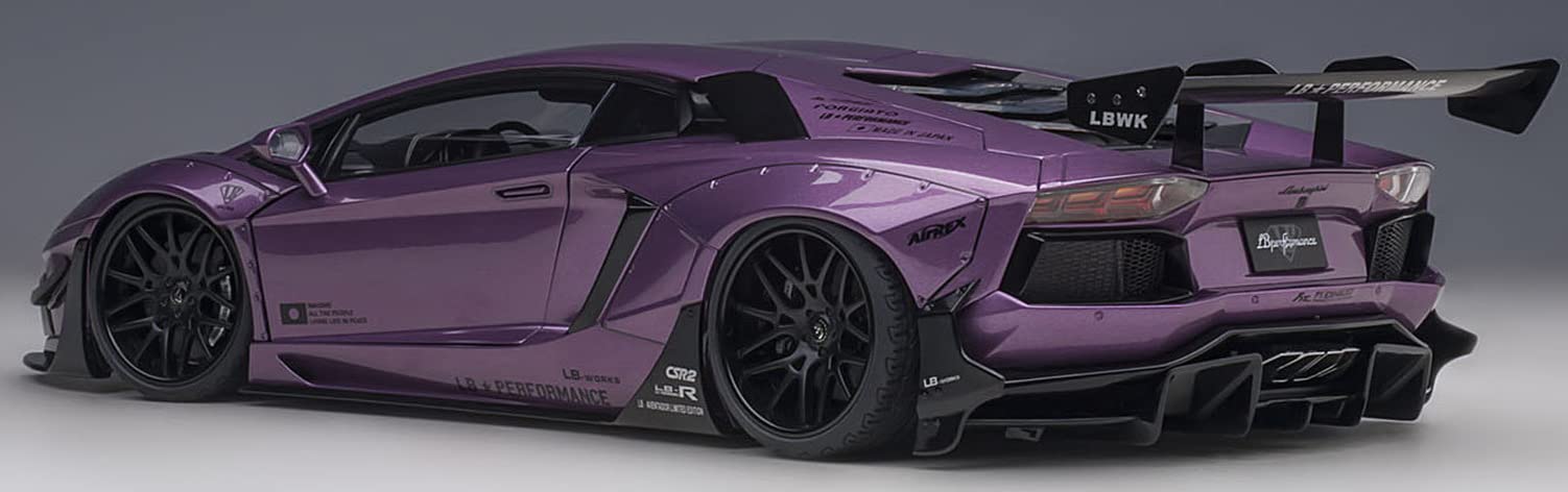 Autoart 1/18 Liberty Walk Lamborghini Aventador SE30 Purple/Carbon 79242- Japan Figure Store - #1 Bring To You The Best Japanese Goods