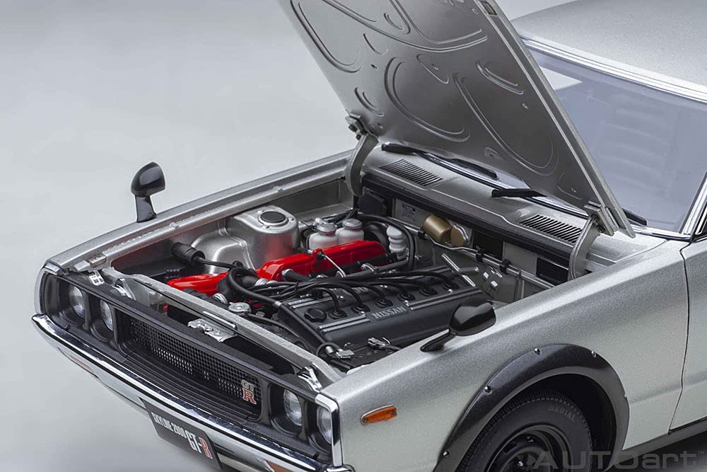 Autoart 1/18 Nissan Skyline 2000 Gt-R Silver 77471- Japan Figure Store - #1 Bring To You The Best Japanese Goods