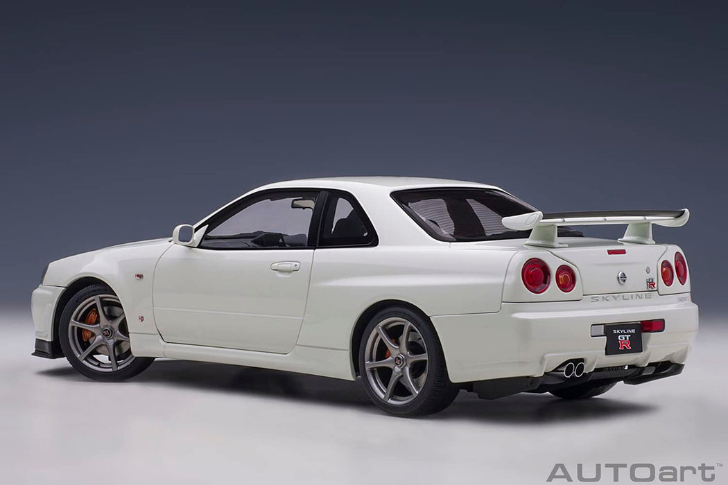Autoart 1/18 Nissan Skyline GTR R34 V Spec II White Pearl 77406- Japan Figure Store - #1 Bring To You The Best Japanese Goods