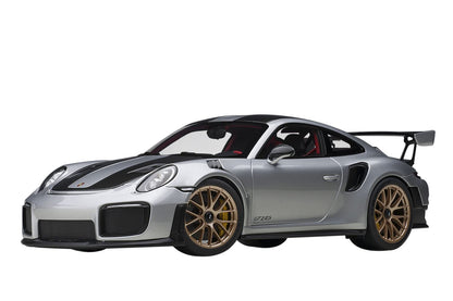 Autoart 1/18 Porsche 911 Gt2 Rs Weissach Pkg 78174 Silver/Carbon- Japan Figure Store - #1 Bring To You The Best Japanese Goods