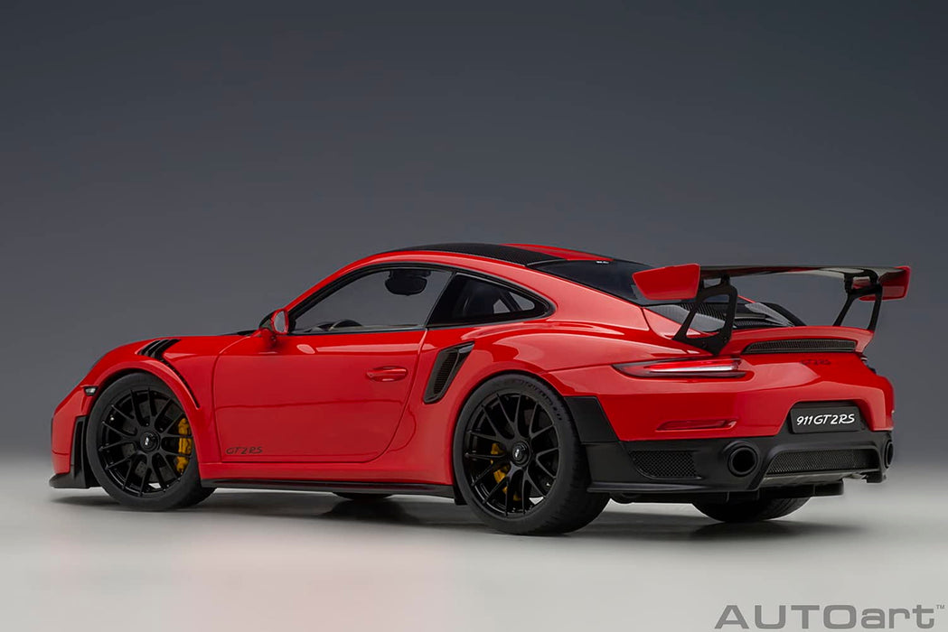 Autoart 1/18 Porsche 911 (991.2) GT2 RS Weissach Pkg 78173 Red/Carbon Black- Japan Figure Store - #1 Bring To You The Best Japanese Goods