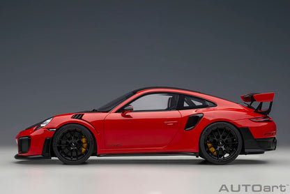 Autoart 1/18 Porsche 911 (991.2) GT2 RS Weissach Pkg 78173 Red/Carbon Black- Japan Figure Store - #1 Bring To You The Best Japanese Goods