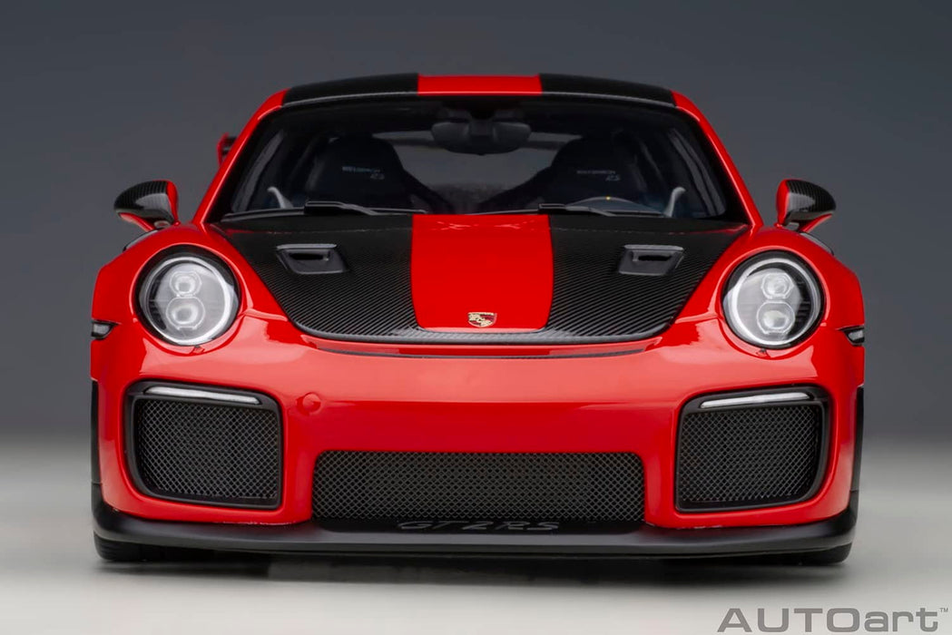 Autoart 1/18 Porsche 911 (991.2) GT2 RS Weissach Pkg 78173 Red/Carbon Black- Japan Figure Store - #1 Bring To You The Best Japanese Goods