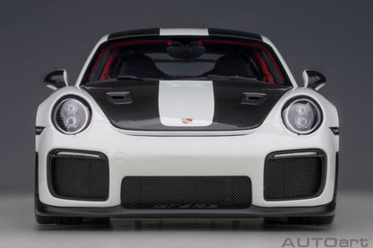Autoart 1/18 Porsche 911 GT2 RS Weissach Pkg White/Carbon 78171- Japan Figure Store - #1 Bring To You The Best Japanese Goods