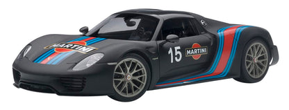 Autoart 1/18 Porsche 918 Spyder Beissach Pkg Black/Martini- Japan Figure Store - #1 Bring To You The Best Japanese Goods