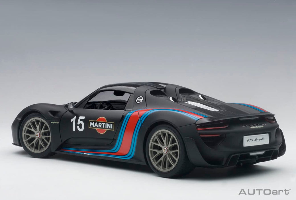 Autoart 1/18 Porsche 918 Spyder Beissach Pkg Black/Martini- Japan Figure Store - #1 Bring To You The Best Japanese Goods