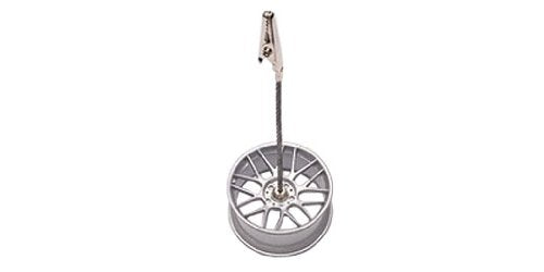 Autoart 1/12 Scale Racing Wheel Memo Clip Stand in Silver - Completed Product- Japan Figure Store - #1 Bring To You The Best Japanese Goods