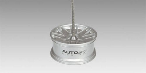 Autoart 1/12 Scale Racing Wheel Memo Clip Stand in Silver - Completed Product- Japan Figure Store - #1 Bring To You The Best Japanese Goods