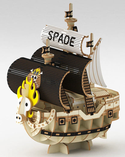 A-ZONE - Wooden Art Ki-Gu-Mi One Piece Spade Pirates' Ship- Japan Figure Store - #1 Bring To You The Best Japanese Goods