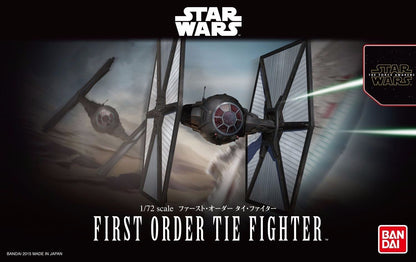 Bandai 1/72 First Order Tie Fighter Model Kit Star Wars The Force Awakens Japan