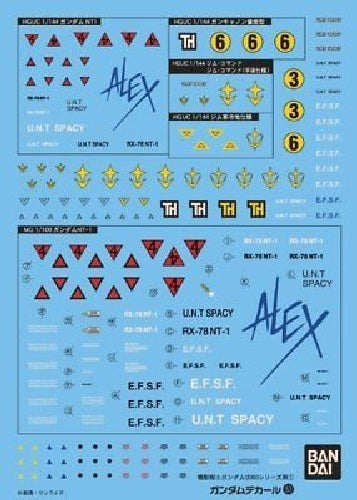 Bandai Gundam Decal No.053 For Hguc 1/144 Gundam 0080 Series 1 - Japan Figure