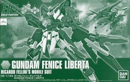 Bandai Hgbf 1/144 Gundam Fenice Liberta Model Kit Gundam Build Fighters - Japan Figure