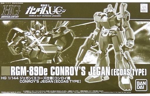 Bandai Hguc 1/144 Rgm-89de Conroy's Jegan Ecoas Type Model Kit Gundam Uc F/s - Japan Figure