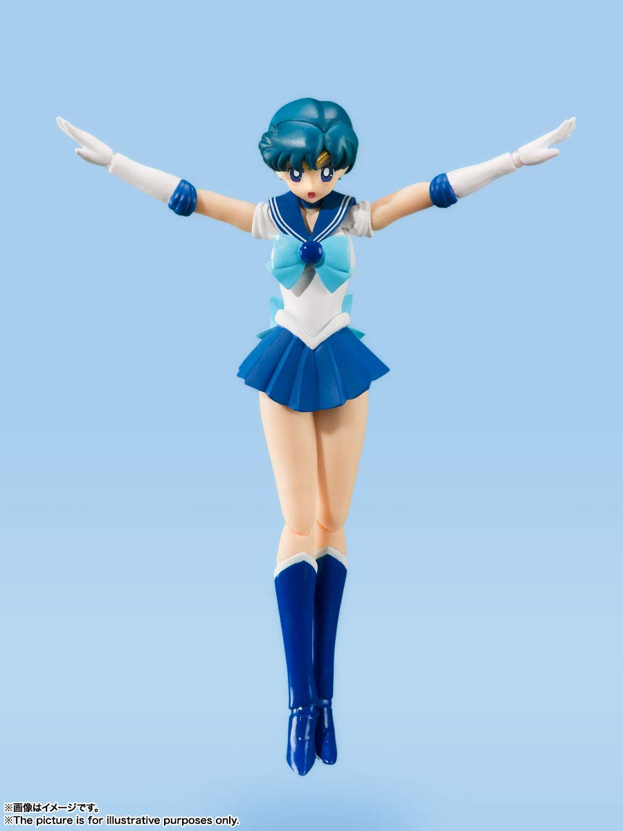 Bandai Spirits Sh Figuarts Sailor Moon Mercury 140mm PVC ABS Figure- Japan Figure Store - #1 Bring To You The Best Japanese Goods