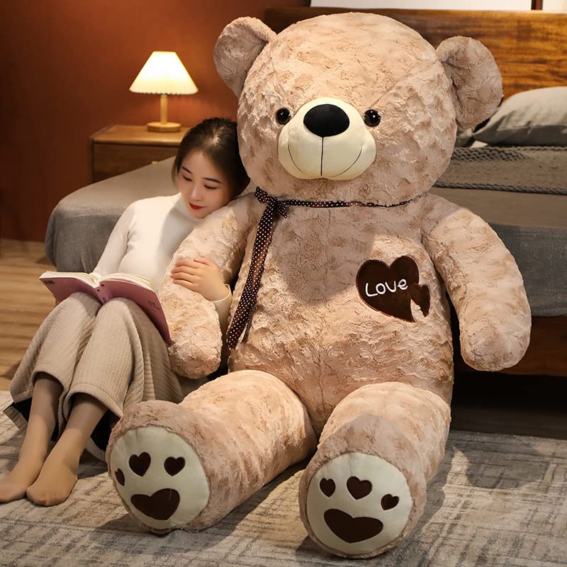 Bears'Home Plush Teddy Bear Pillow 130cm Pink Brown- Japan Figure Store - #1 Bring To You The Best Japanese Goods