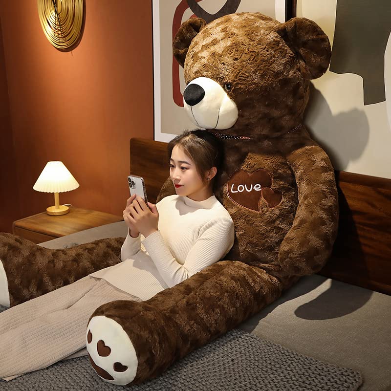 Bears'Home Plush Teddy Bear Pillow 130cm Pink Brown- Japan Figure Store - #1 Bring To You The Best Japanese Goods