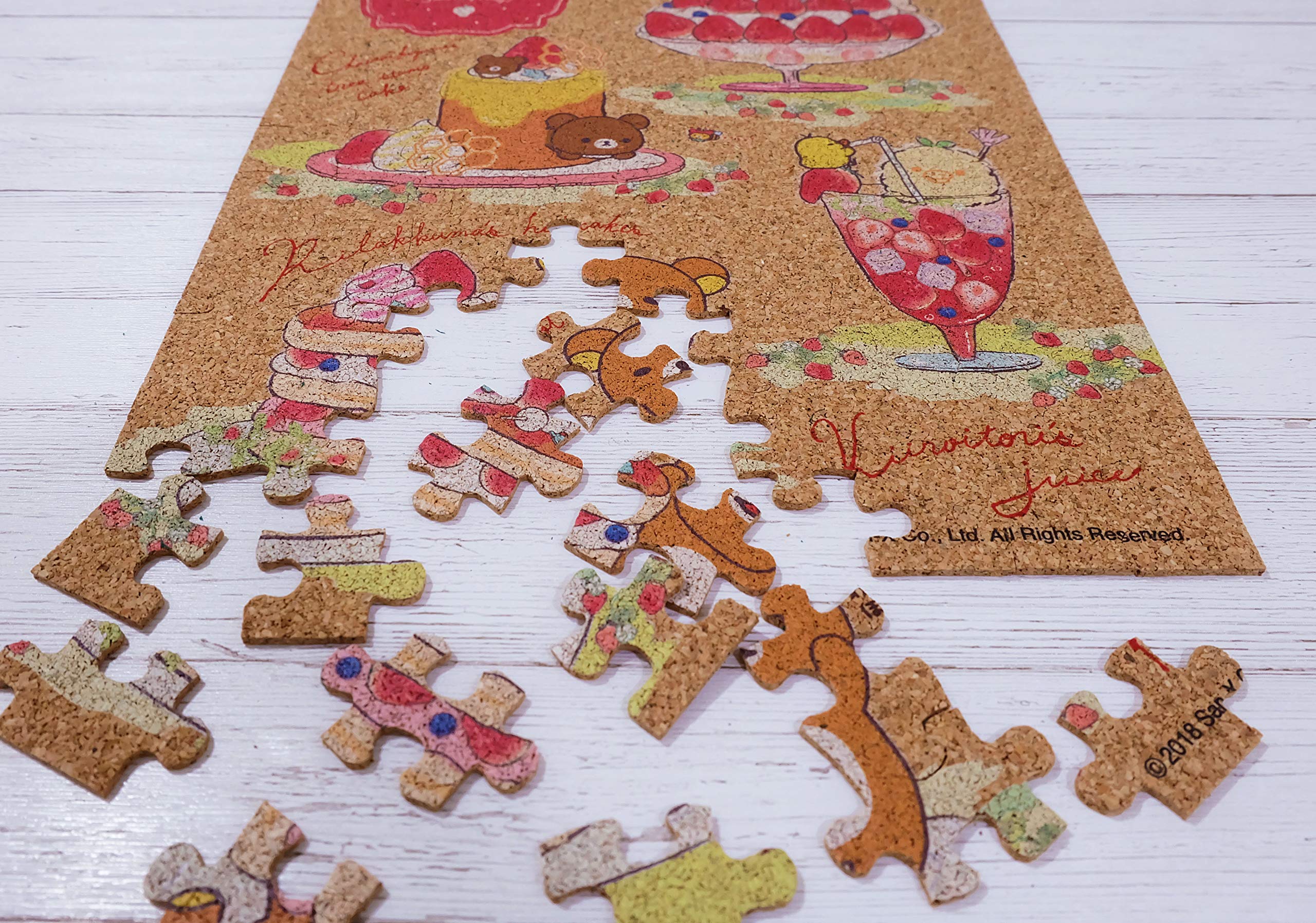 BEVERLY Jigsaw Puzzle 108-826 Cork Jigsaw Puzzle Rilakkuma Strawberry Party 108 Pieces- Japan Figure Store - #1 Bring To You The Best Japanese Goods